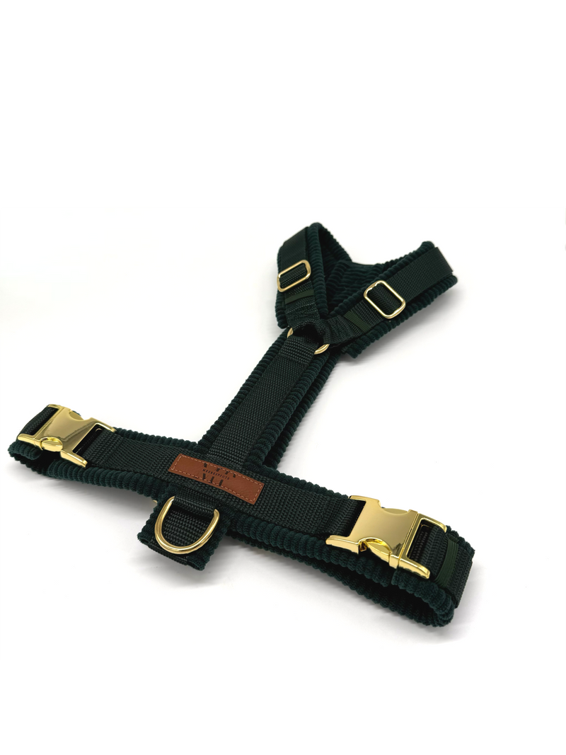 Geschirr Cord „DunkelgrünXDunkelgrün“