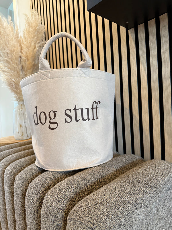 Spielzeugkorb "dogstuff" Beige mit Braun