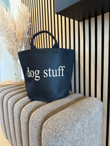 Spielzeugkorb "dogstuff" schwarz mit Beige