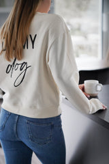 Sweater „oh my dog“ Creme