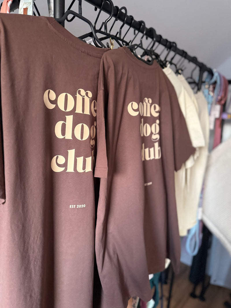 coffee dog club -T-Shirt Chicolate Brown