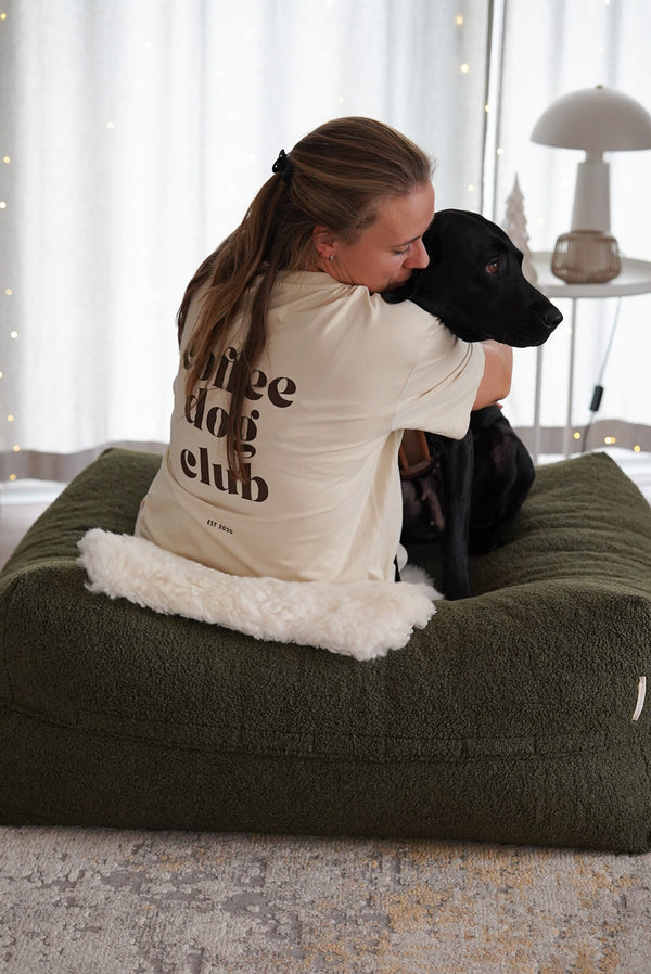 coffee dog club -T-Shirt Beige