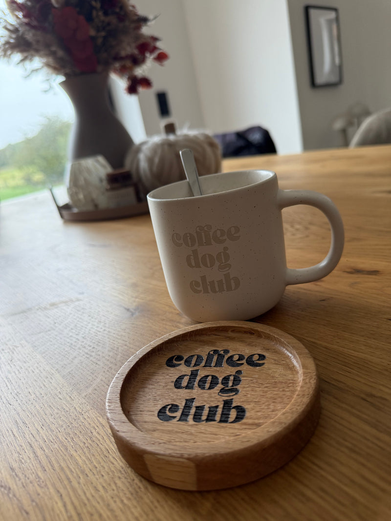 „coffee dog club" Untersetzer